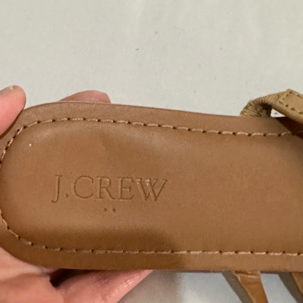 J. Crew Size 9 Calf Hair Animal Print Seaside Slide Sandals Beach Pool
